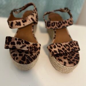 Cityclassified Leopard Print Wedges